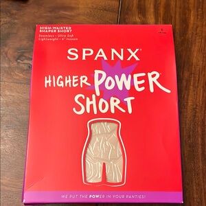 Spanx Higher Power Short - Red and Purple